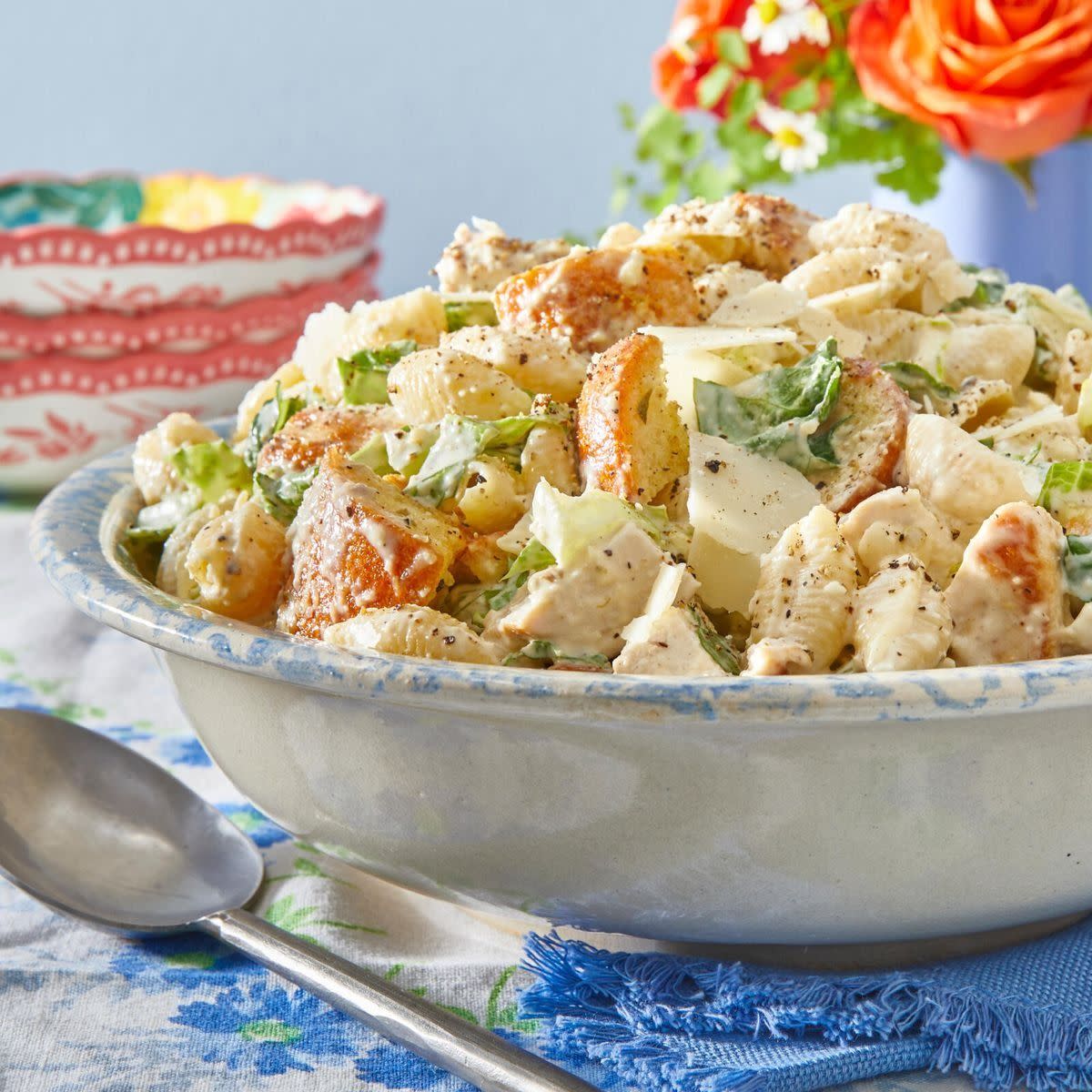 chicken caesar pasta salad