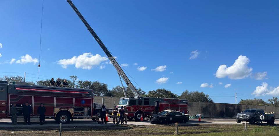 On Sunday crews removed wreckage from Friday's plane crash on I-75 near Naples.