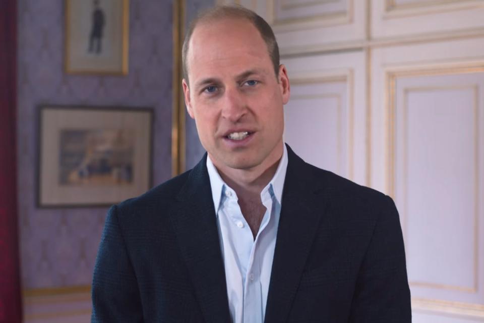 <p>Instagram/wildlifewarriorsworldwide</p> Prince William in his surprise video address for the 2024 Steve Irwin Gala in Las Vegas