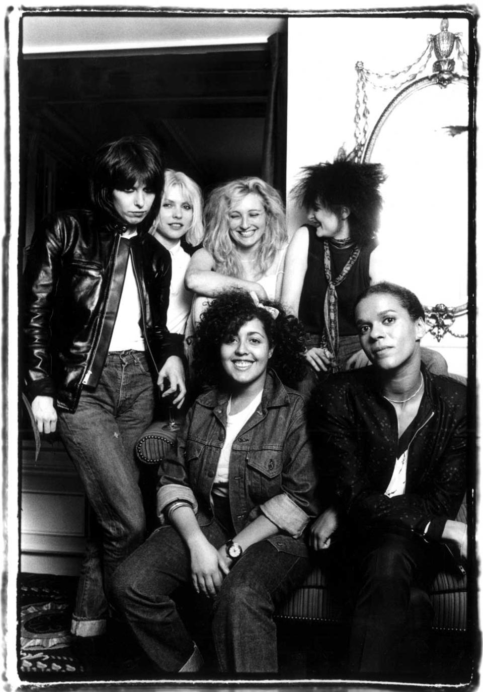 Chrissie Hynde of The Pretenders, Debbie Harry of Blondie, Viv Albertine of The Slits, Poly Styrene of X-Ray Spex, Siouxsie Sioux of Siouxsie And The Banshees and Pauline Black of The Selecter