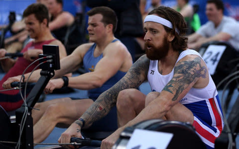 Sir Bradley Wiggins - Bradley Wiggins makes 'schoolboy error' as rowing debut runs aground - Credit: PA