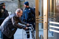 Film producer Weinstein arrives at New York Criminal Court for his sexual assault trial in the Manhattan borough of New York City