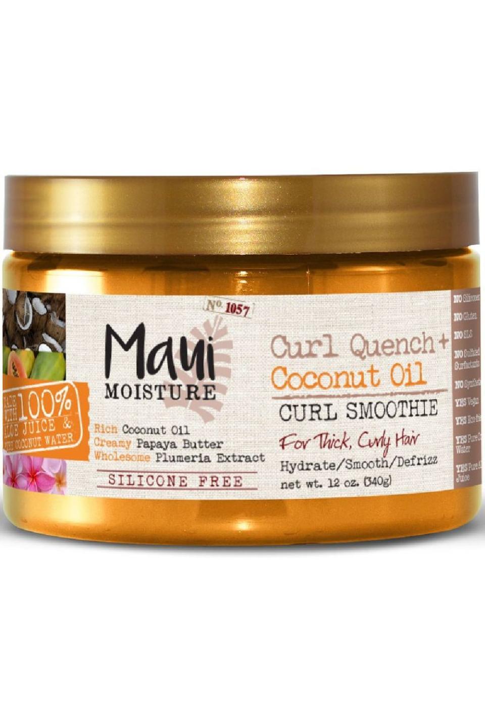 10) Maui Moisture Curl Quench +Coconut Oil Curl Smoothie