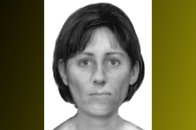 A DNA solves image of cold case victim, Linda Bennett.