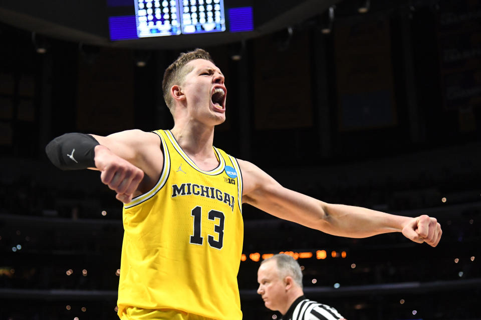 Michigan’s Moritz Wagner will pose Loyola Chicago with some matchup problems in the Final Four. (Getty)