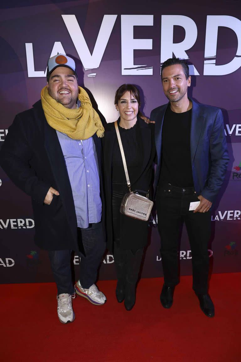 Dario Barassi y Chino Leunis con su mujer, María Magdalena, o "Maca"