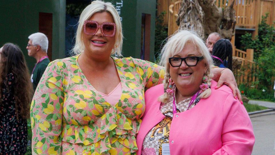 Gemma Collins at the RHS Chelsea Flower Show with her motherJoan Collins.