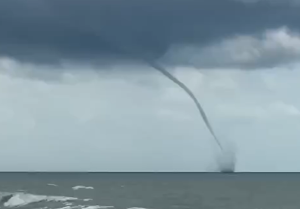 The National Weather Service warns of "dangerous" water tornadoes on Lake Michigan.