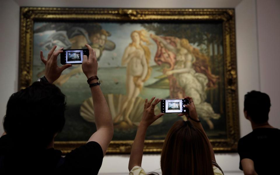 Early Renaissance painter Sandro Botticelli's Birth of Venus, at the Uffizi Gallery museum - Luca Bruno /AP