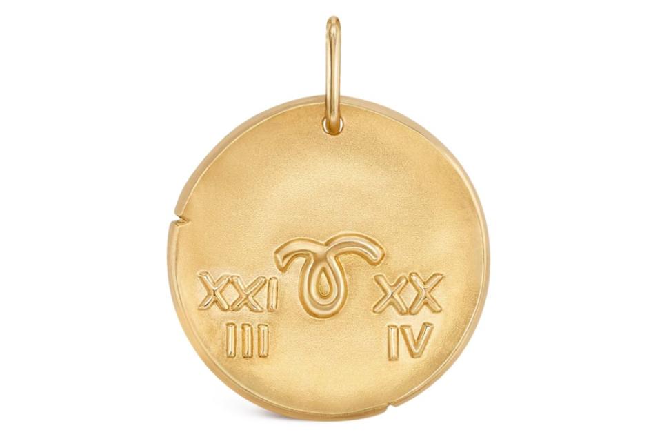 Van Cleef & Arpels Zodiaque Arietis medal in 18-k yellow gold, $2,430