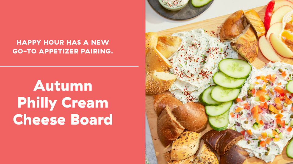 autumn philly cream cheese board