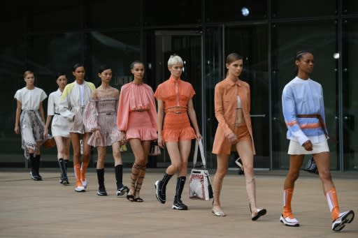 Longchamp looked back to 70s and 80s futurism for its Spring/Summer 2020 collection