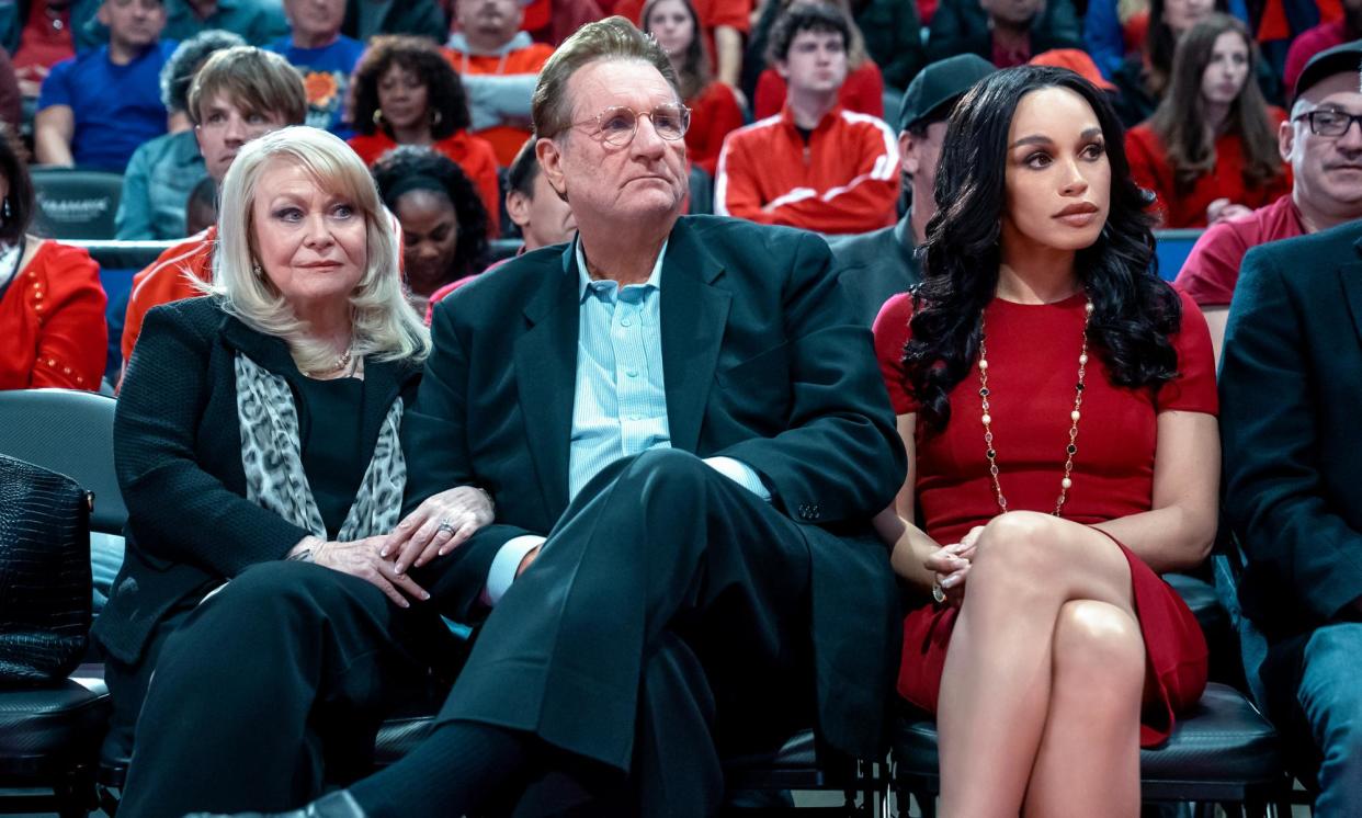 <span>Jacki Weaver, Ed O’Neill and Cleopatra Coleman in Clipped</span><span>Photograph: Kelsey McNeal</span>