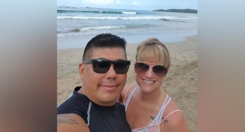 Darren (left) and Kimberley Mizokami (right) died at a waterfall in Costa Rica. 