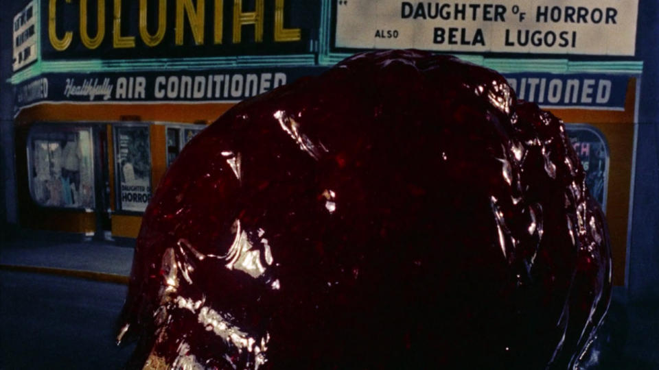 The blob creeping through town in The Blob