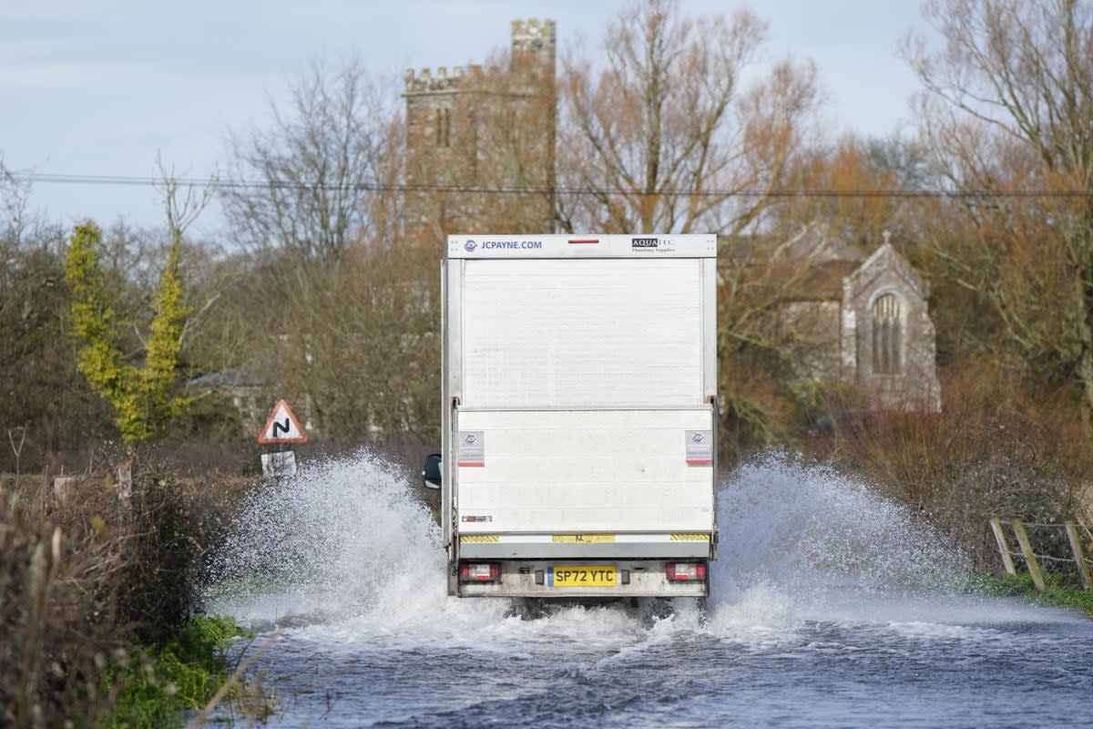 Blustery showers are expected to pour later on Friday and through Saturday and Sunday (PA)