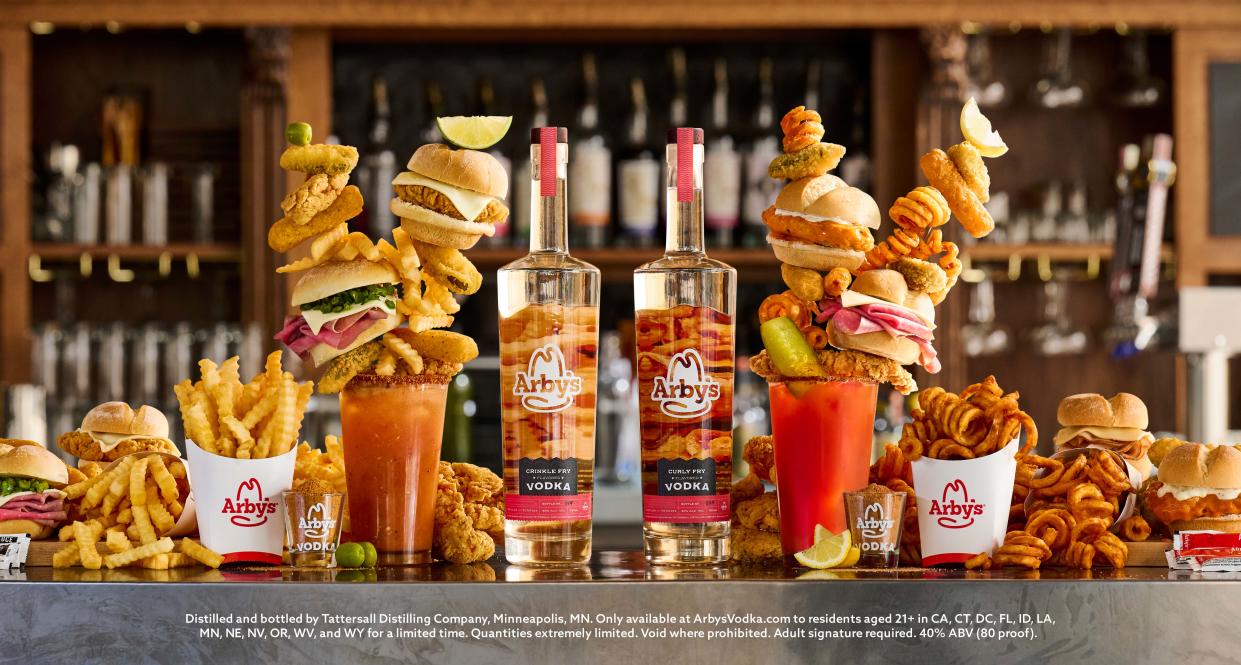 Arby’s Limited-Edition Curly Fry and Crinkle Fry Vodka (Courtesy: Arby's)