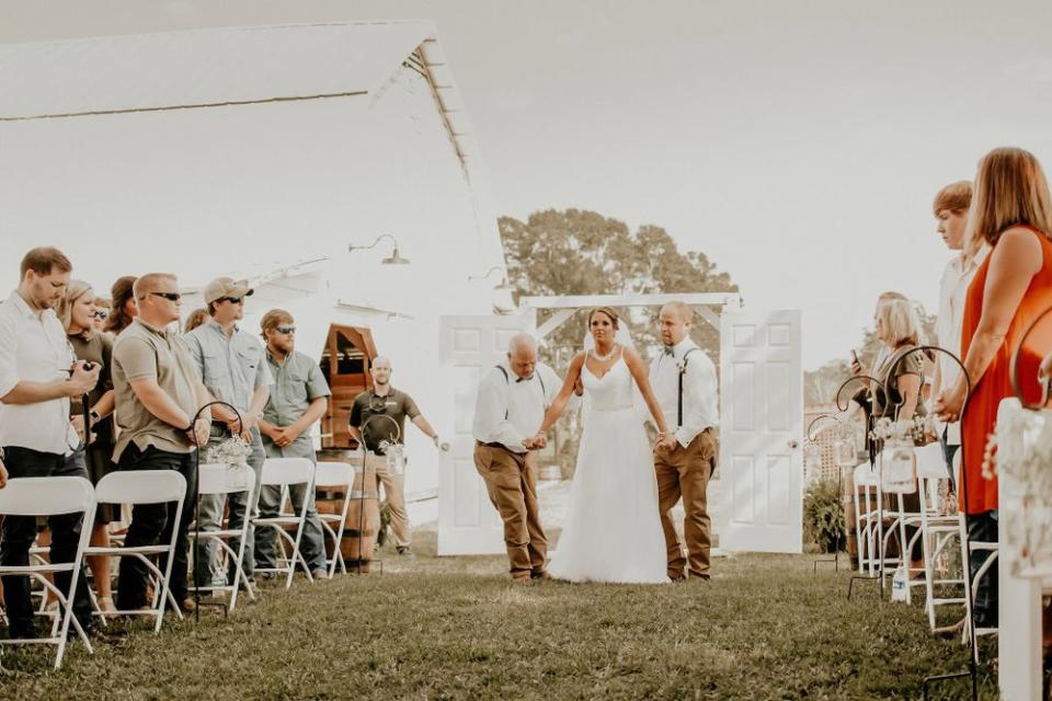 Determined Bride Paralyzed in Accident Walks at Her Wedding