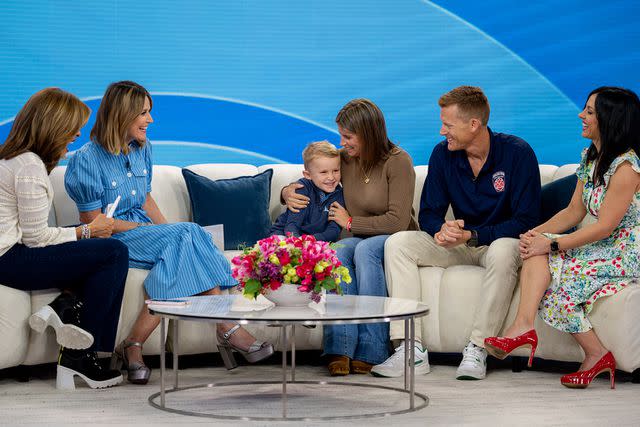 <p>NBC/Nathan Congleton</p> Oscar Steube and family on 'Today'