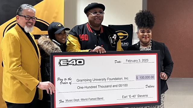 E-40 Gives $100,000 to HBCU Alma Mater Grambling State University,  Recording Studio Named After Him