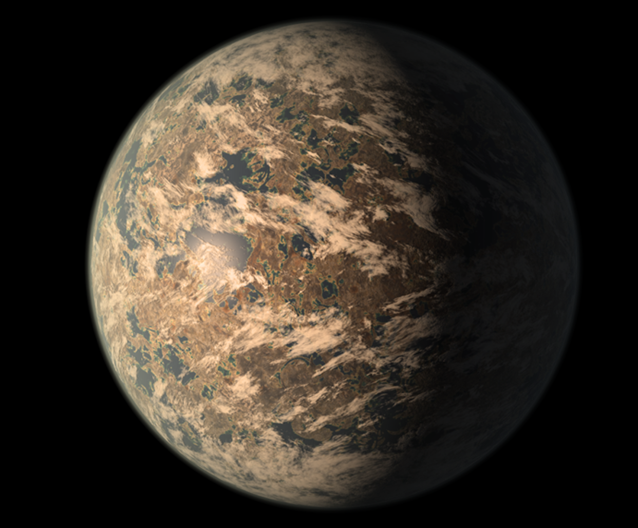 <span>TRAPPIST-1e is a rocky exoplanet in the habitable zone of a star 40 light-years from Earth and may have water and clouds, as depicted in this artist's impression.</span> <span><a href="https://commons.wikimedia.org/wiki/File:TRAPPIST-1e_artist_impression_2018.png#/media/File:TRAPPIST-1e_artist_impression_2018.png" rel="nofollow noopener" target="_blank" data-ylk="slk:NASA/JPL-Caltech/Wikimedia Commons;elm:context_link;itc:0;sec:content-canvas" class="link ">NASA/JPL-Caltech/Wikimedia Commons</a></span>