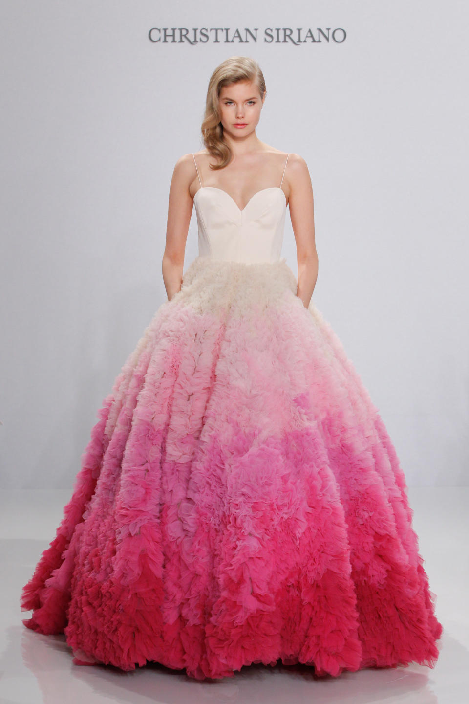 <i>Dress by <a href="http://www.christiansiriano.com/bridal16.php" target="_blank">Christian Siriano&nbsp;</a></i>