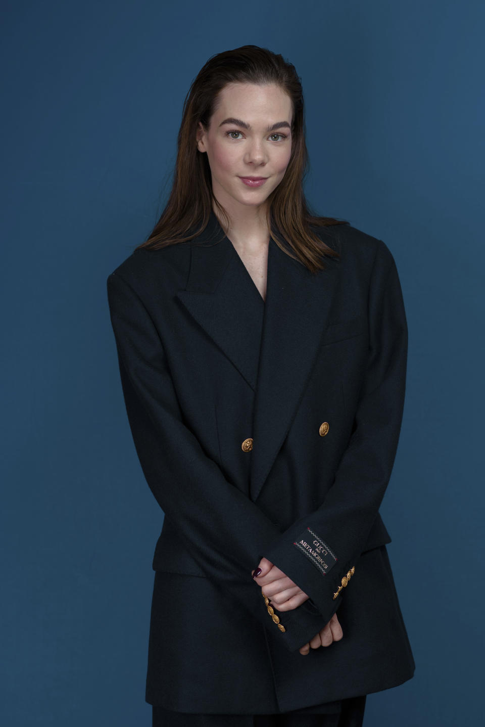 Ximena Lamadrid poses for a portrait to promote the film "Bardo, False Chronicle of a Handful of Truths" on Tuesday, Oct. 25, 2022, in New York. (Photo by Christopher Smith/Invision/AP)