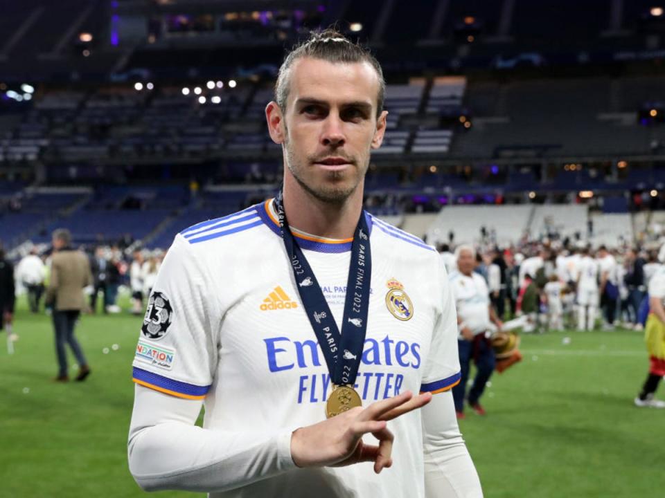 Gareth Bale celebrates Real Madrid’s Champions League win (Getty Images)