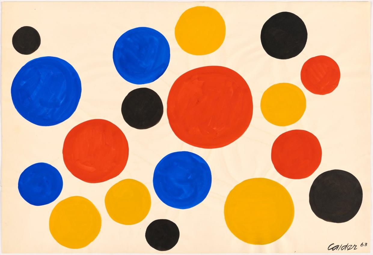 "Untitled" (1963) by Alexander Calder is among the pieces that are part of the exhibition "Calder: Composing Motion" through March 30 at Acquavella Galleries in Palm Beach.