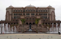 The Emirates Palace in the capital Abu Dhabi is the second most expensive hotel ever built. Photograph: AP /Roberto Pfeil