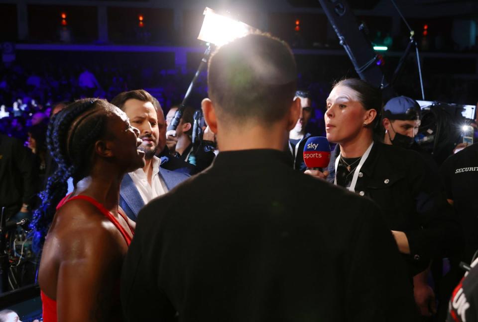 The pair clashed after Claressa Shields beat Ema Kozin in February (Getty Images)