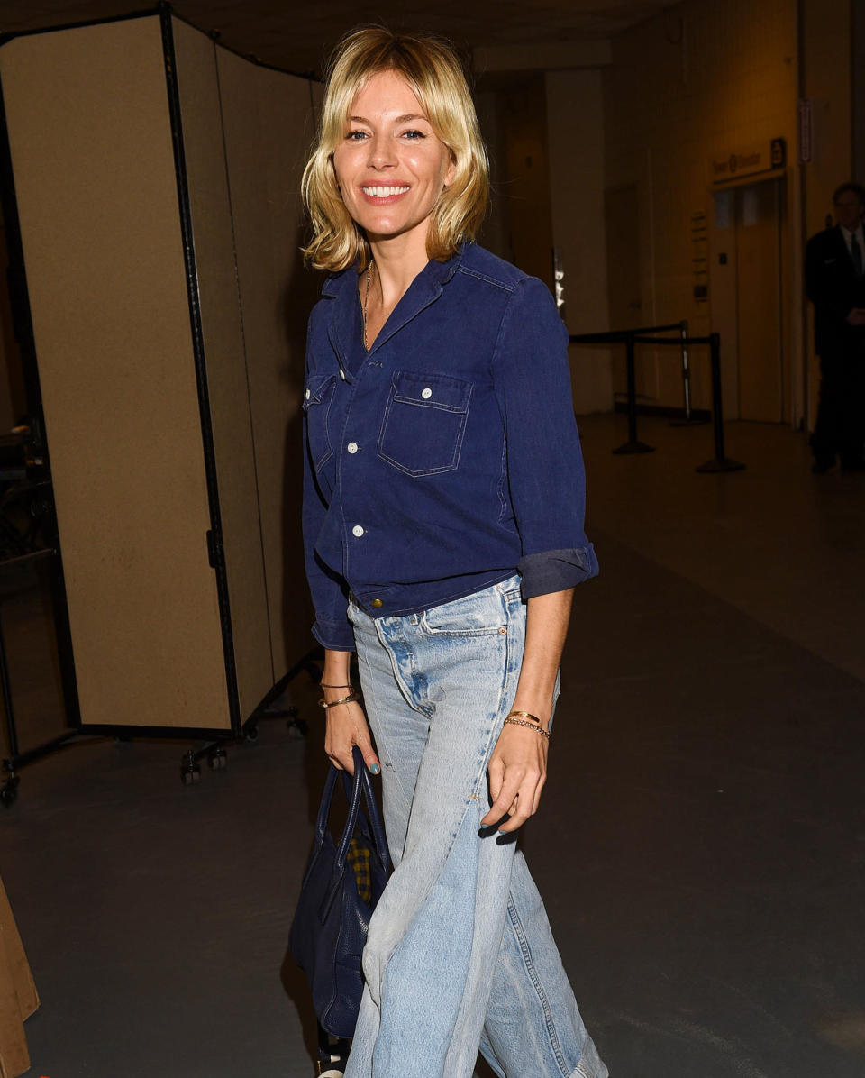 <p>Also at the New York Knicks game, Sienna Miller arrives to watch the home team beat the Dallas Mavericks on Jan. 12.</p>