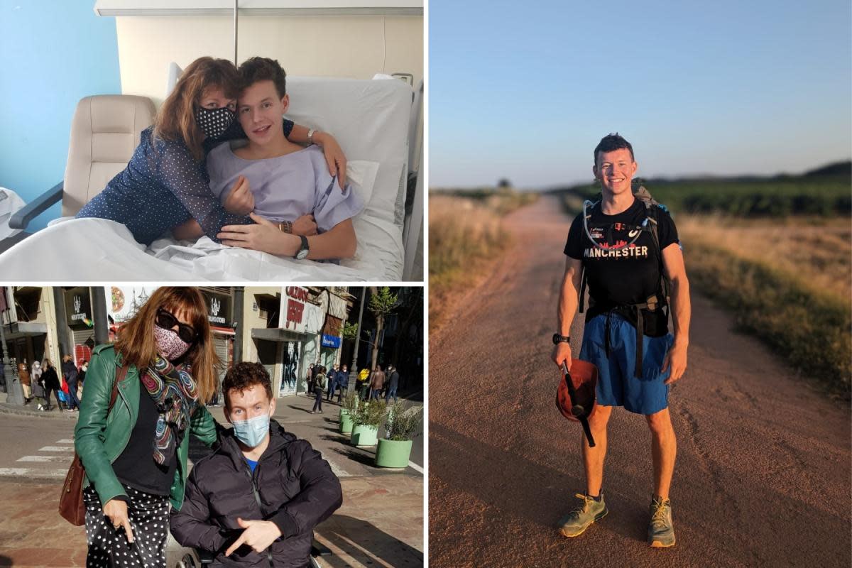 Connor had an accident in Spain and spent three and a half weeks in a coma. <i>(Image: SWNS)</i>