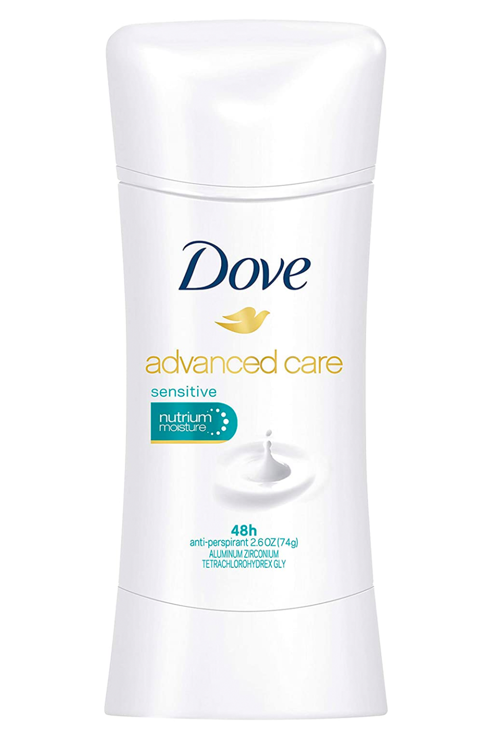 <p><a href="https://www.amazon.com/Dove-Advanced-Antiperspirant-Deodorant-Sensitive/dp/B00GY2B6L0?tag=syn-yahoo-20&ascsubtag=%5Bartid%7C10049.g.38478171%5Bsrc%7Cyahoo-us" rel="nofollow noopener" target="_blank" data-ylk="slk:Shop Now;elm:context_link;itc:0;sec:content-canvas" class="link ">Shop Now</a></p><p>Advanced Care Antiperspirant Deodorant Sensitive</p><p>$10.12</p><p>amazon.com</p><span class="copyright">Dove</span>