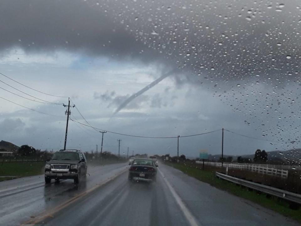 A funnel cloud was spotted over Los Osos on Wednesday, March 14, 2018.