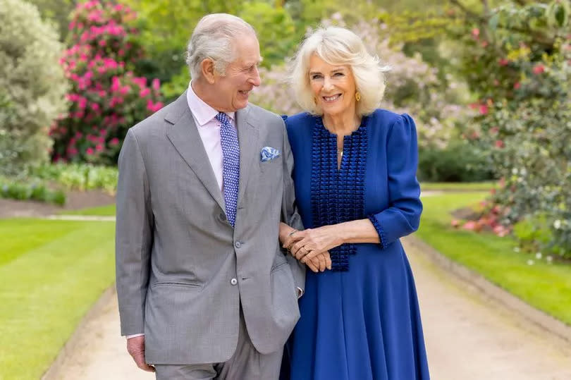Charles and Camilla's body language mirrors the day they tied the knot