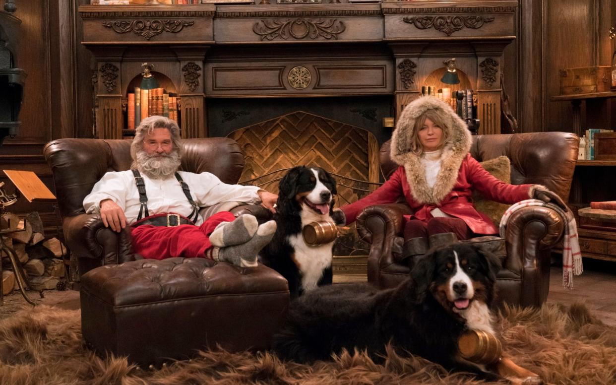 Kurt Russell and Goldie Hawn as Santa and Mrs Claus in Netflix's festive sequel - Netflix