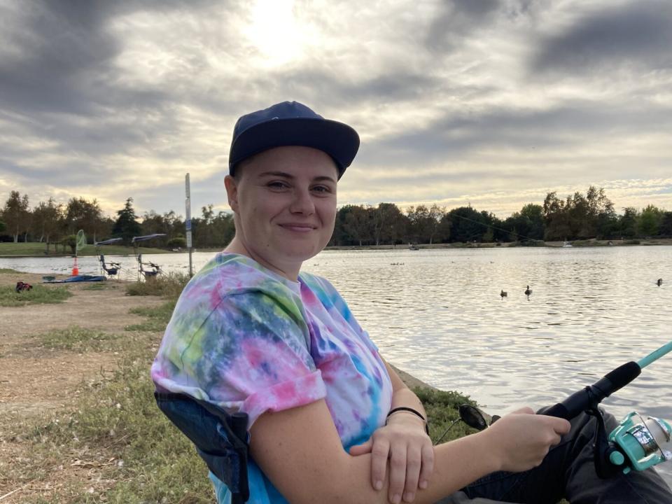 Miranda Tower, 28, of Sherman Oaks, at Lake Balboa/Anthony C. Beilenson Park on Oct. 28.