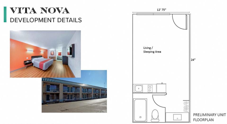 The Oklahoma City Housing Authority presented preliminary reports Thursday for a new affordable housing project called "Vita Nova," a plan to use MAPS 4 funds in converting a former Motel 6 into housing for the homeless.