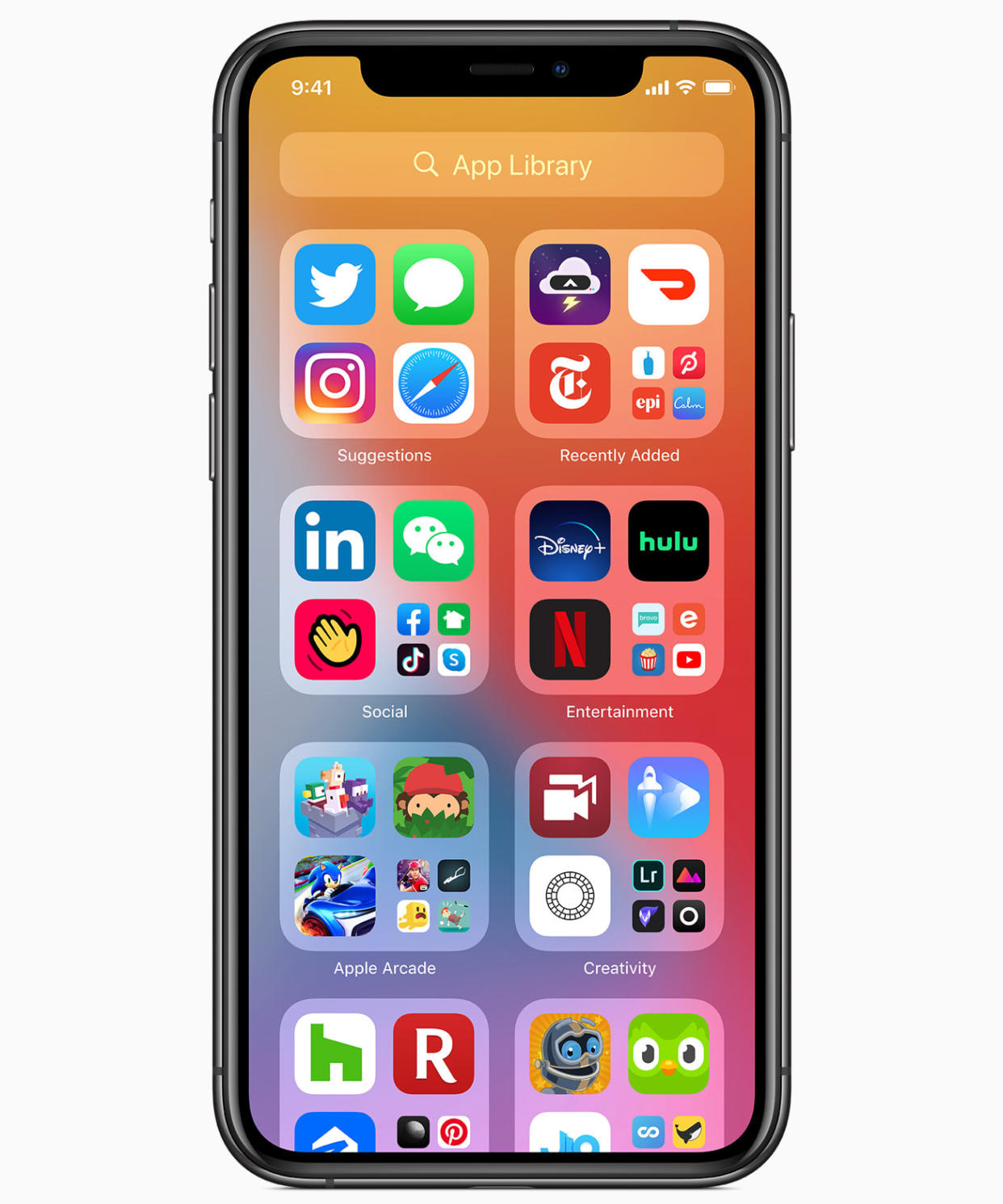 The App Library comes to iPhone with iOS 14 in the fall. (Apple)