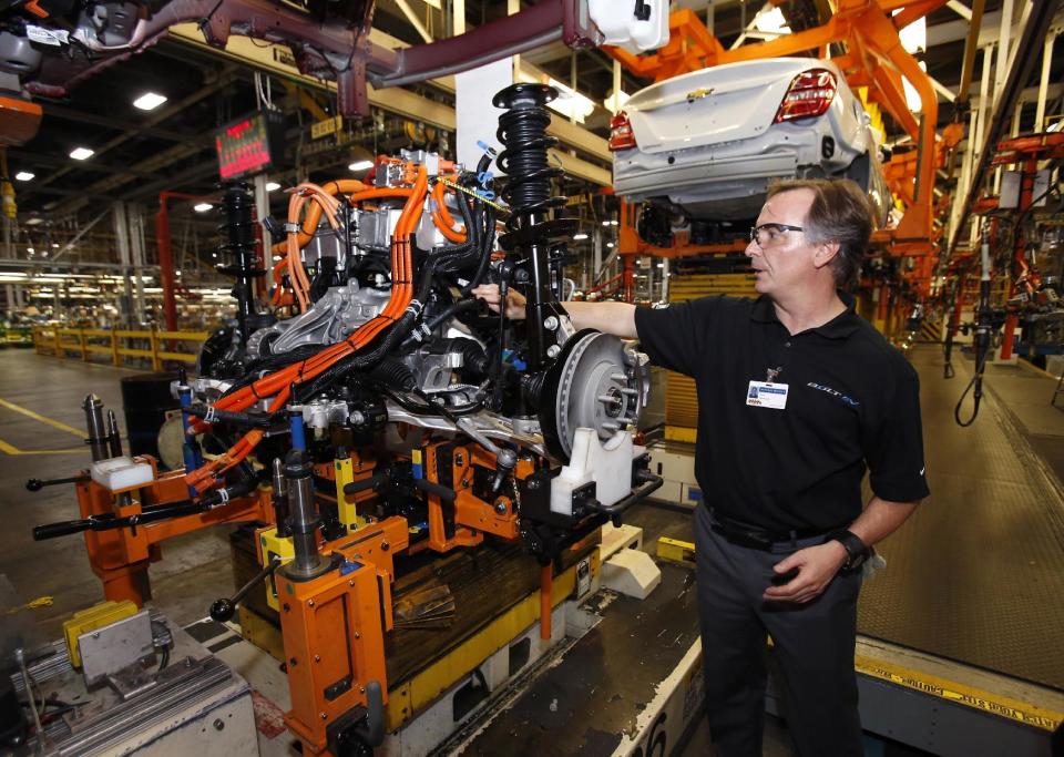 Fábrica de Chevrolet en Michigan, EEUU (AP Photo/Duane Burleson)