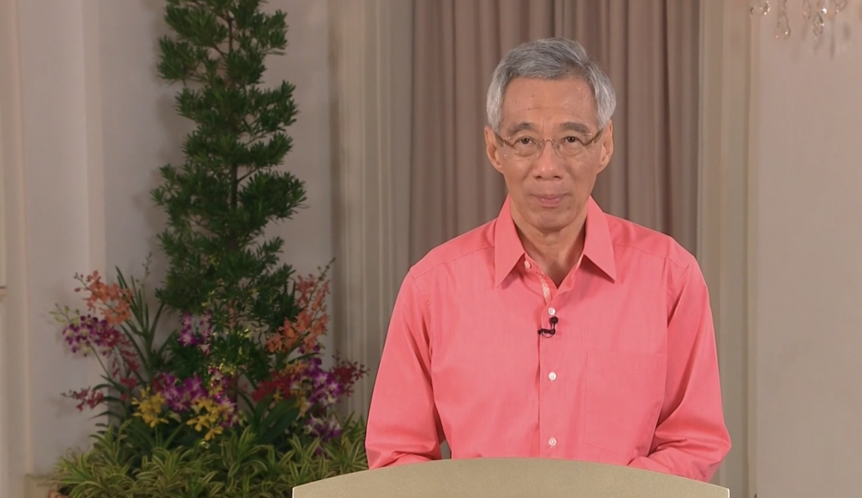 Singapore Prime Minister Lee Hsien Loong in a national broadcast on Sunday (7 June).