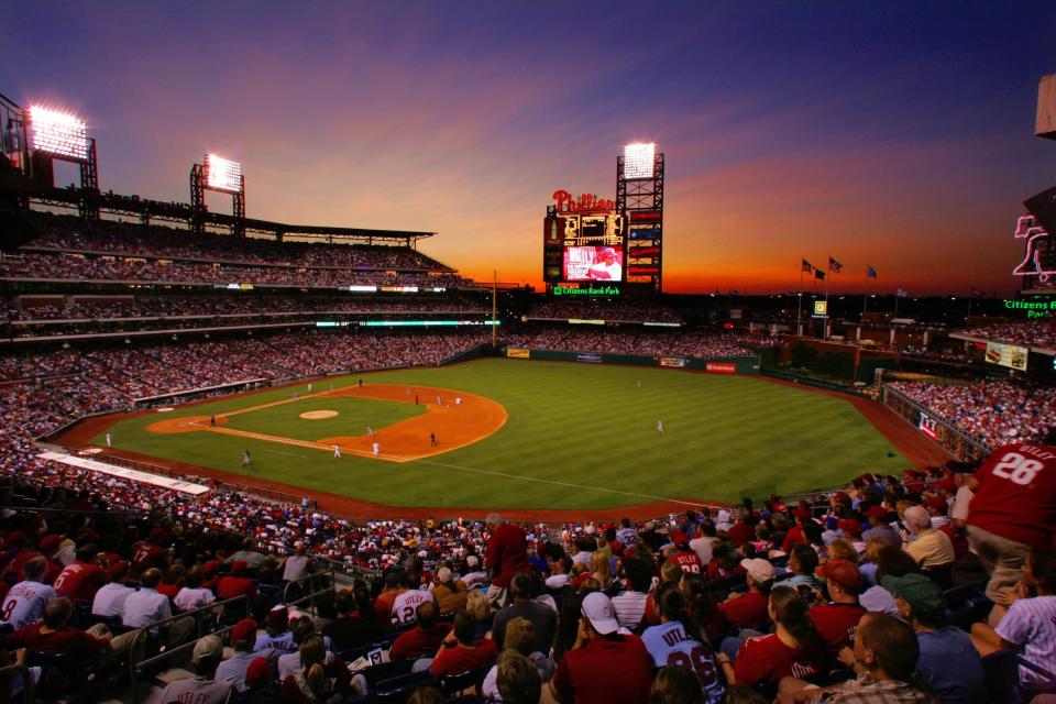 Citzens Bank Park in Philadelphia will join the short list of sports venues that allows mobile sports betting from inside the stadium. (Photo by Miles Kennedy/Philadelphia Phillies/MLB Photos via Getty Images)