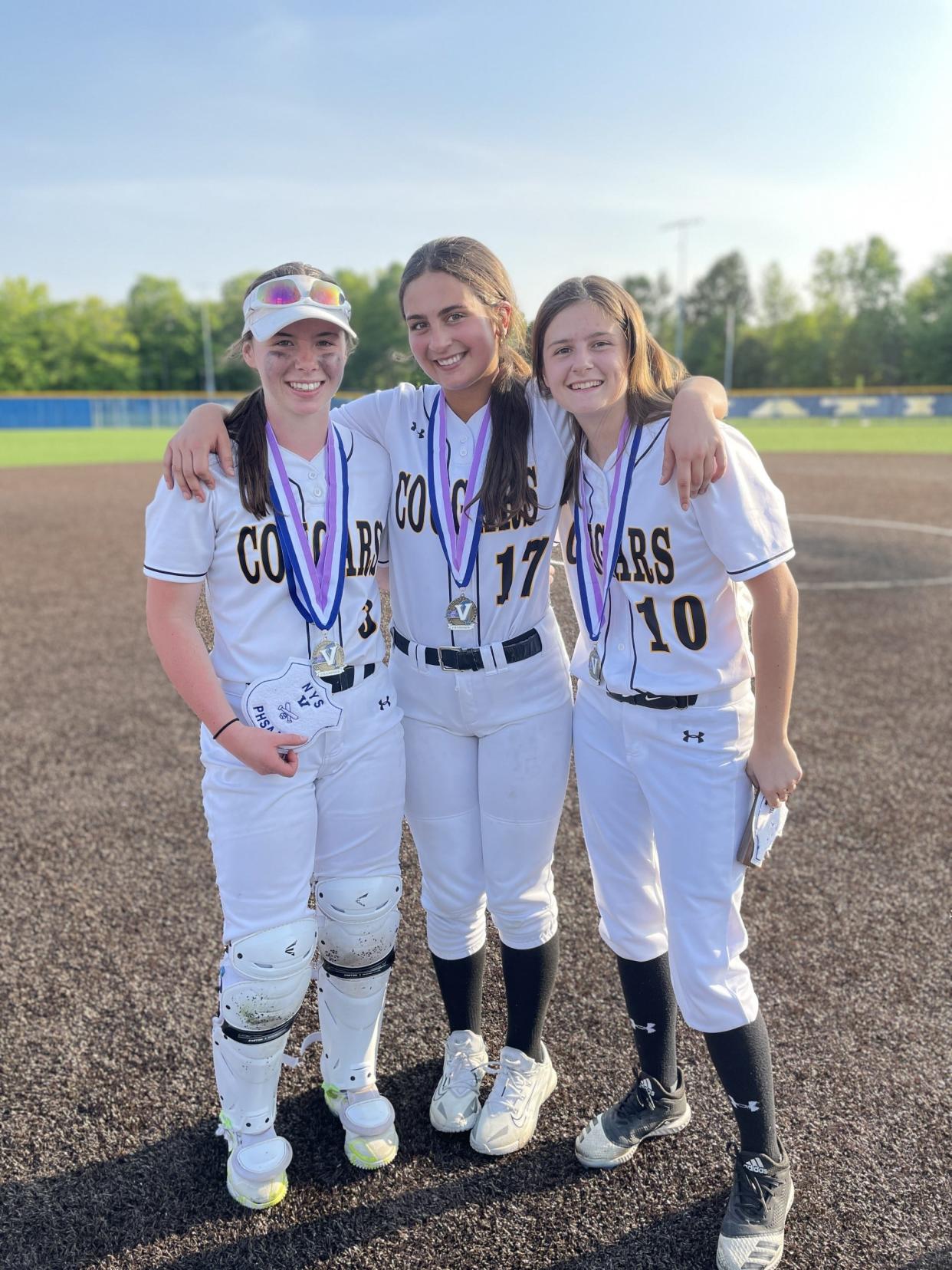 Kate Dailor, Maia Gathercole and Ellie Casler led Honeoye Falls-Lima to the 9-4 win over Mercy in the Section V Class A2 final.