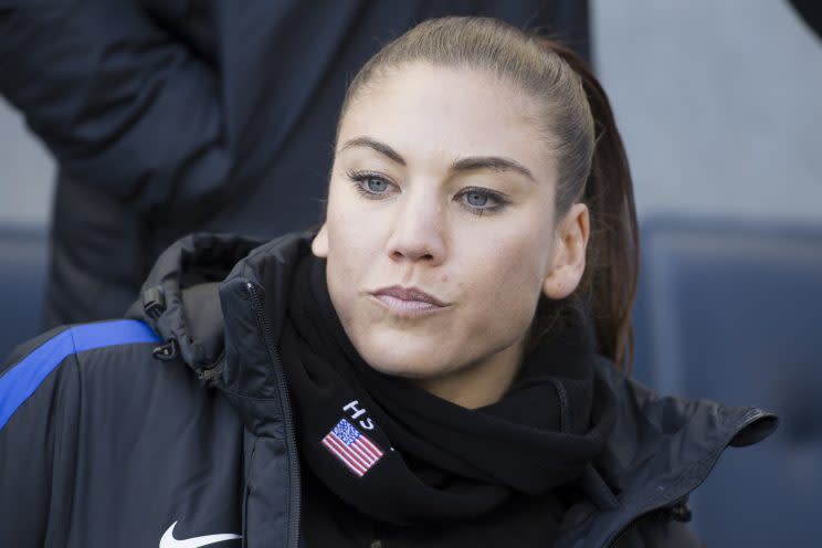 U.S. SOCCER SEEMS TO HAVE DECIDED THAT HOPE SOLO IS MORE TROUBLE THAN SHE'S WORTH. (AP)