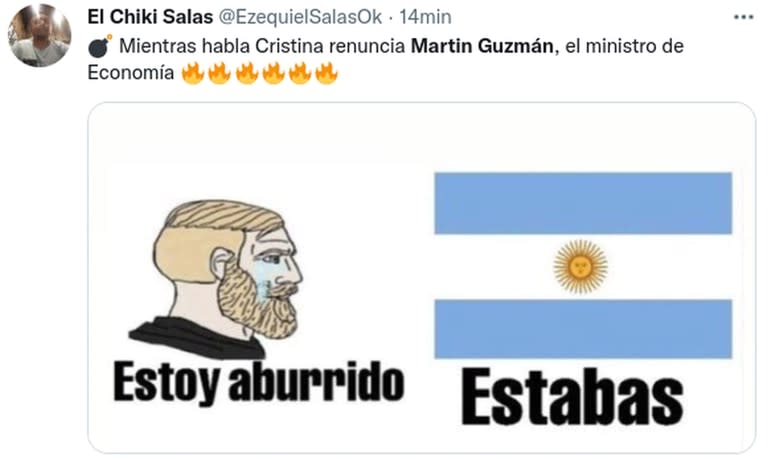 La renuncia de Martín Guzmán desató una oleada de memes