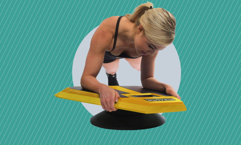 This specialized core trainer helps make planking way more fun. (Photo: Amazon)