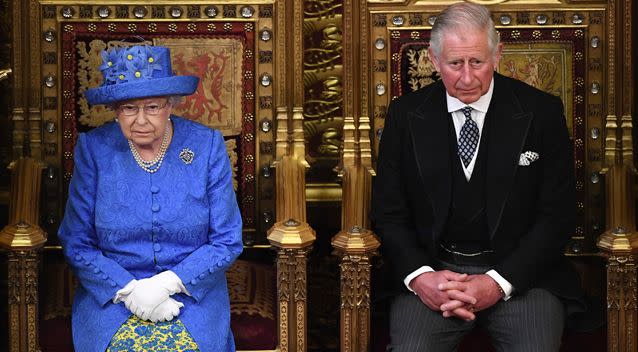 The Queen gave her speech with her son Prince Charles by her side. Photo: AAP