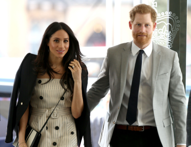 <strong><a href="https://uk.style.yahoo.com/100-days-royal-wedding-heres-everything-know-far-153424954.html" data-ylk="slk:Meghan Markle and Prince Harry;elm:context_link;itc:0;sec:content-canvas;outcm:mb_qualified_link;_E:mb_qualified_link;ct:story;" class="link  yahoo-link">Meghan Markle and Prince Harry</a></strong> at a Commonwealth reception on Wednesday (PA)