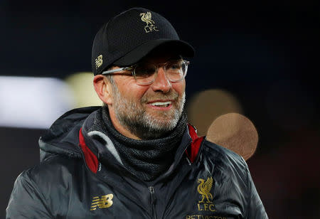 Soccer Football - Champions League Semi Final Second Leg - Liverpool v FC Barcelona - Anfield, Liverpool, Britain - May 7, 2019 Liverpool manager Juergen Klopp celebrates after the match REUTERS/Phil Noble
